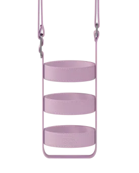 34oz Cactus Leather Bottle Holder - Lilac Haze