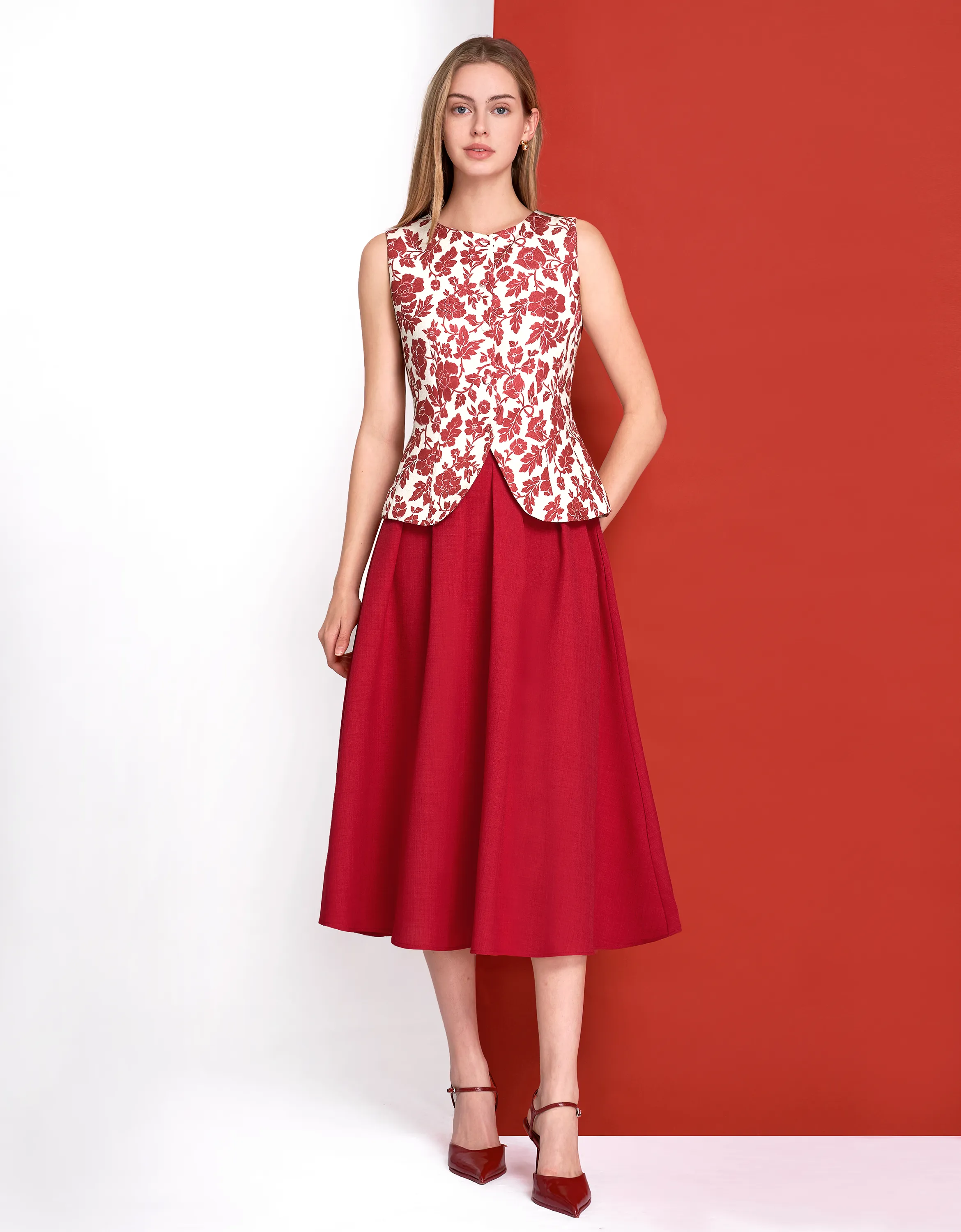 A-line Midi Skirt