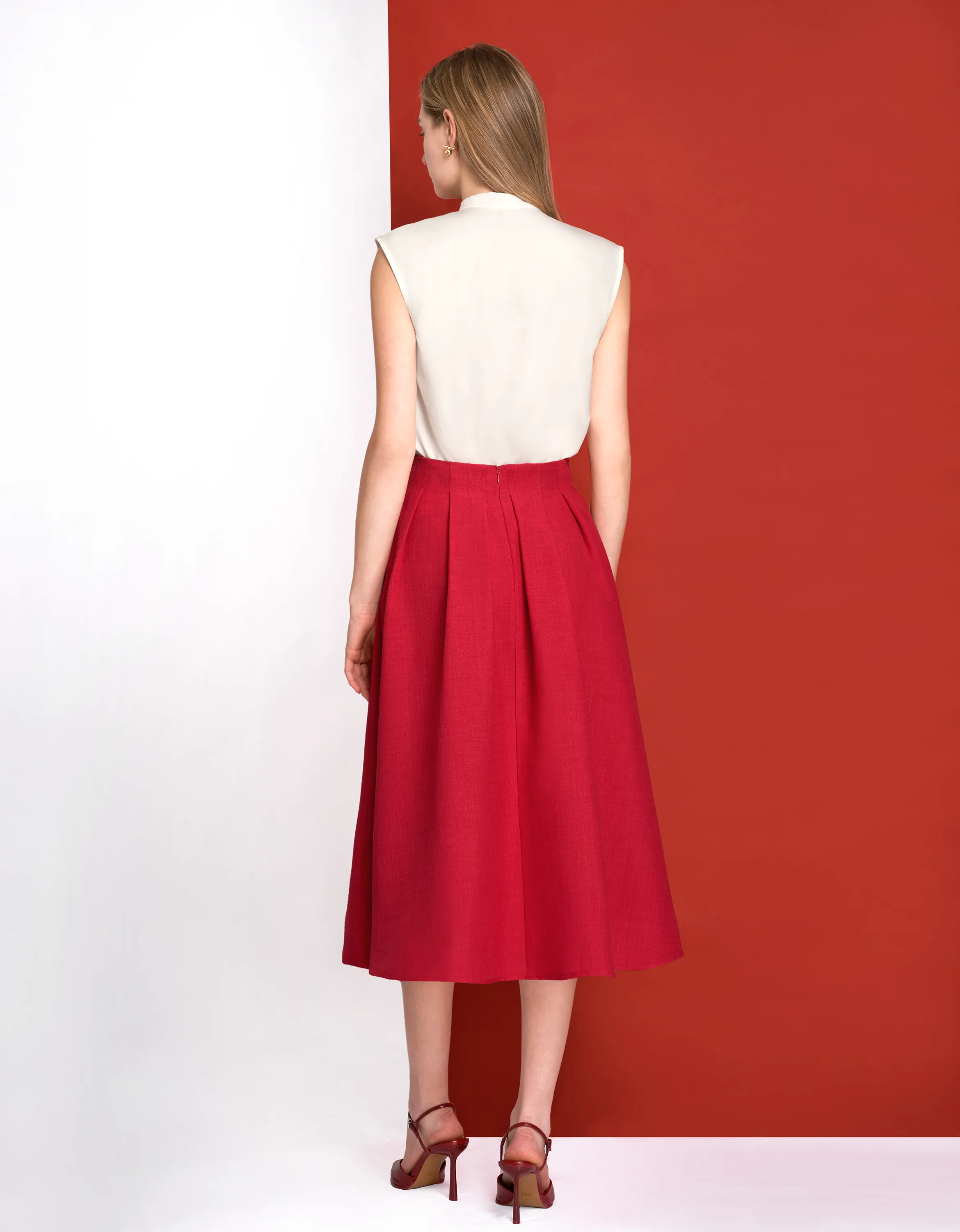 A-line Midi Skirt