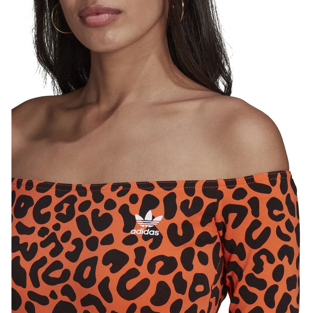 Adidas Printed Dress X Rich Mnisi Women's Shirt True Orange-Black