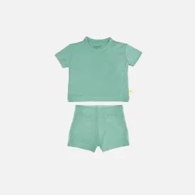 Aquifer Teal Bamboo T-shirt & Shorts