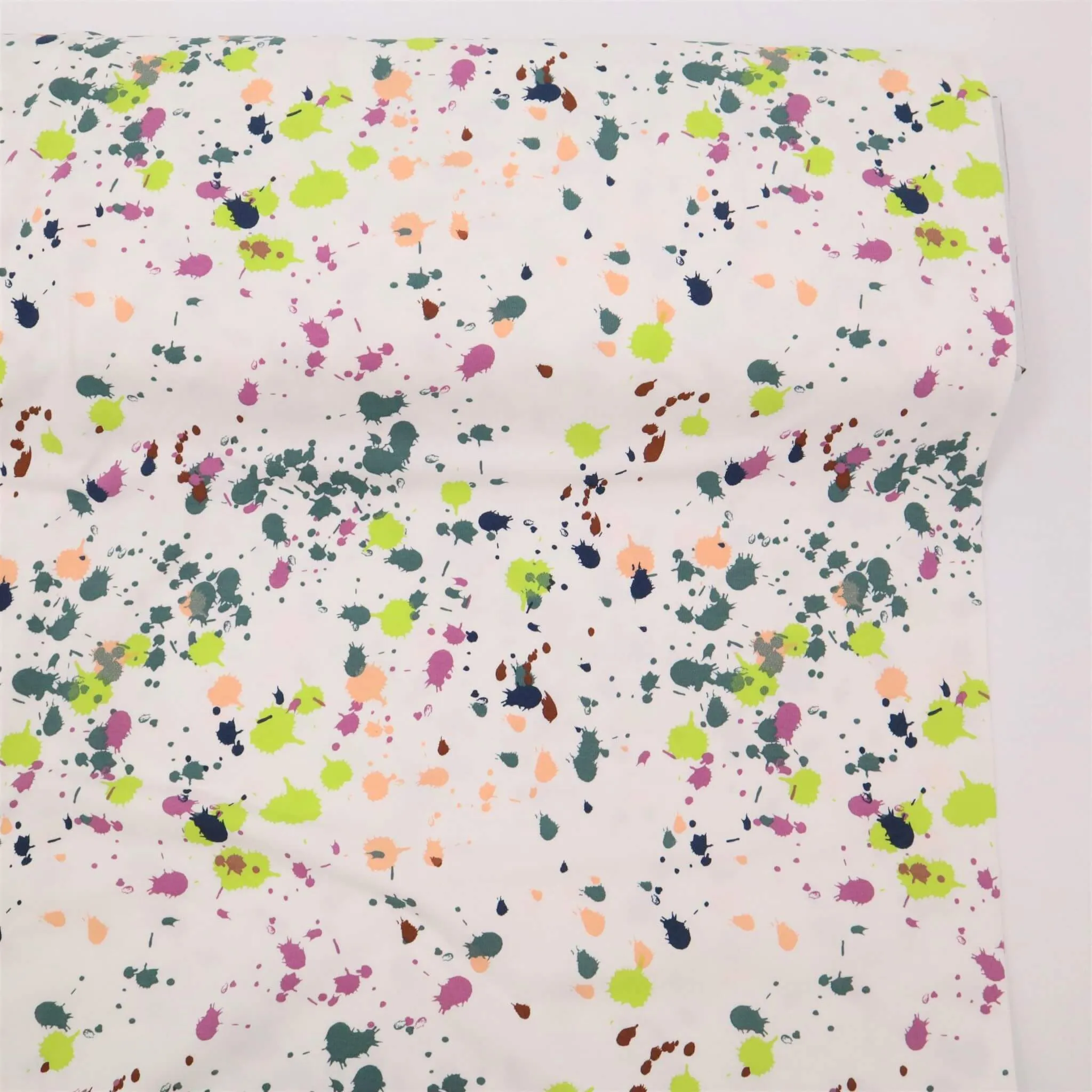 Art Splatter-Organic Cotton Jersey-Lime