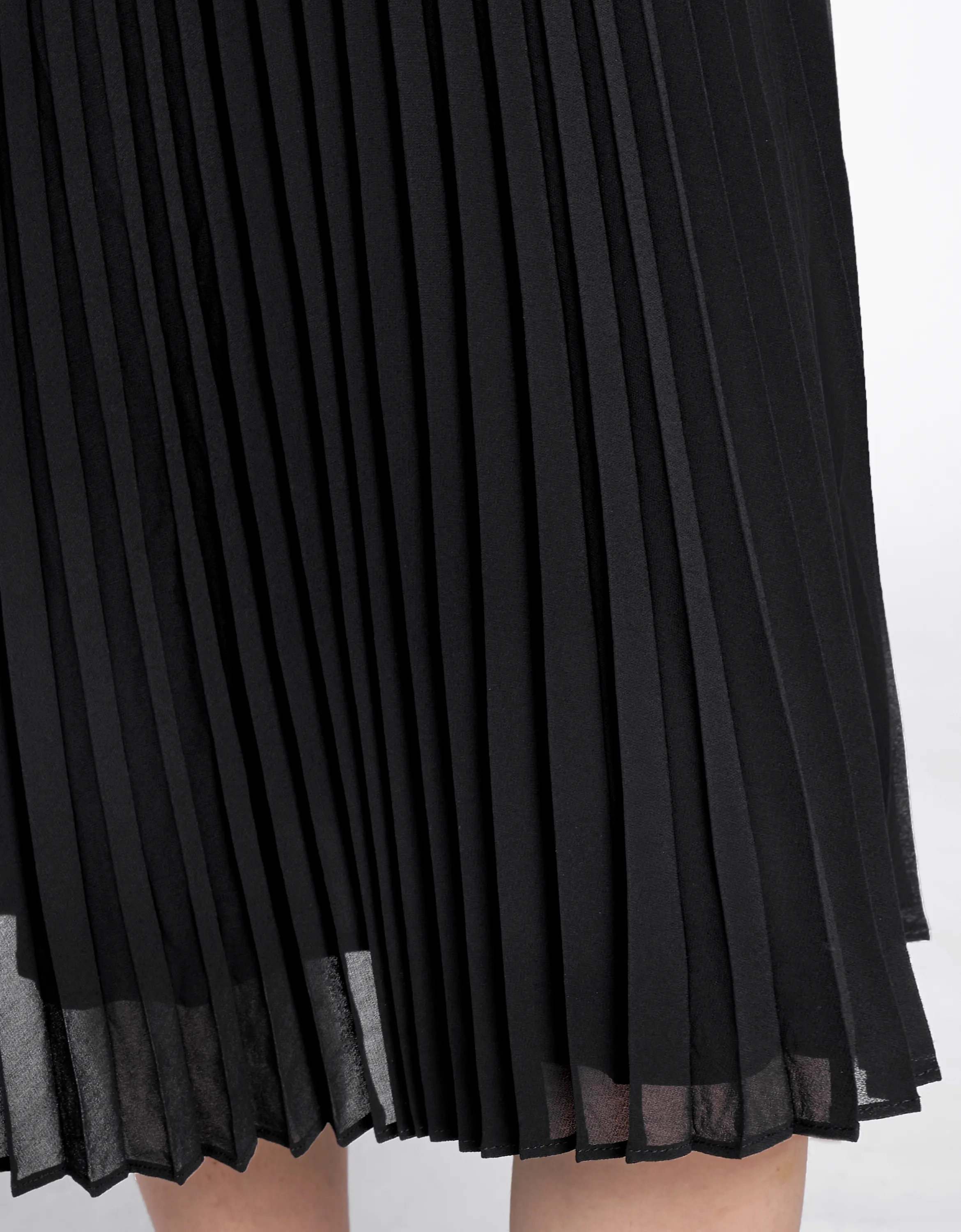 Asymmetric Pleated Midi Dress