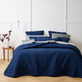 Bianca Bedding TURIN COVERLET SET INDIGO