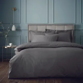 Bianca Charcoal Grey 180TC Egyptian 100% Cotton Duvet Set