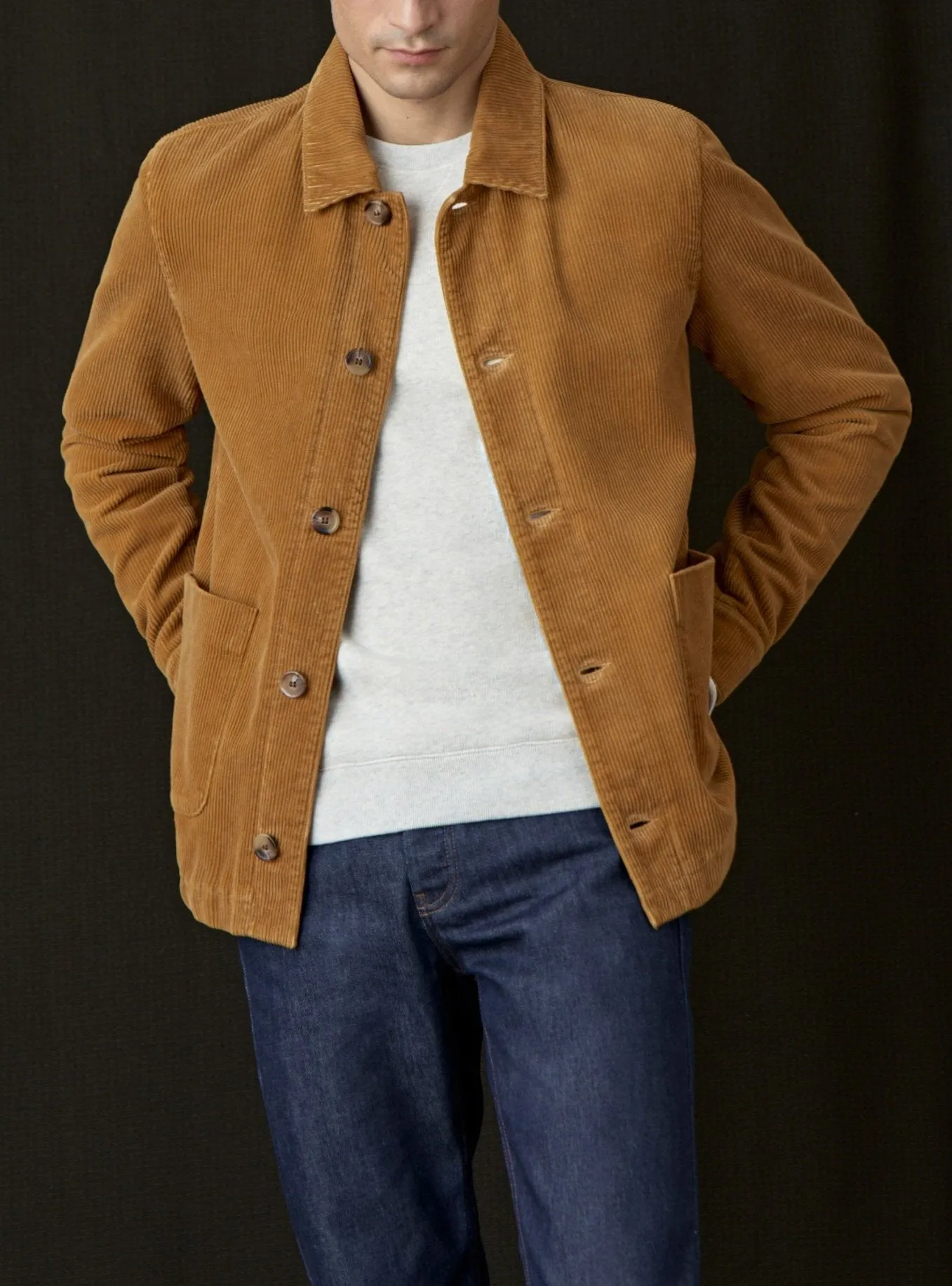 Blouson en velours River Earth