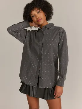 Blue B Long Sleeve Studded Button Down Shirt - Brands We Love