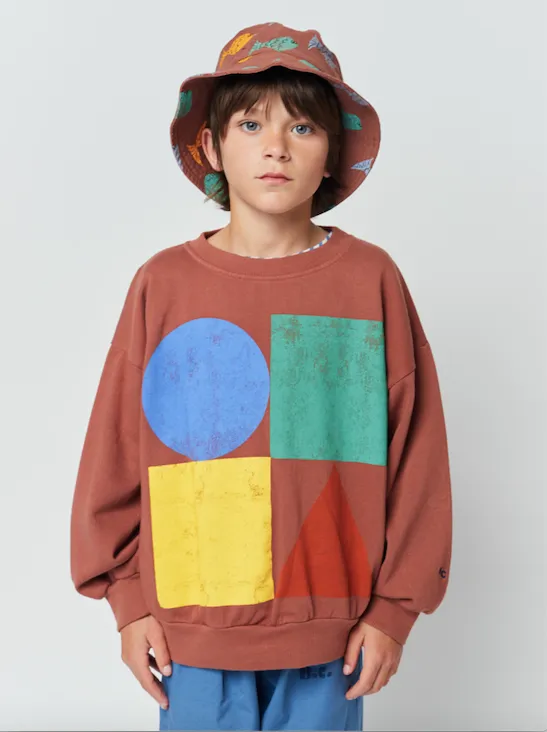 Bobo Choses Geometric Colour Block Sweatshirt