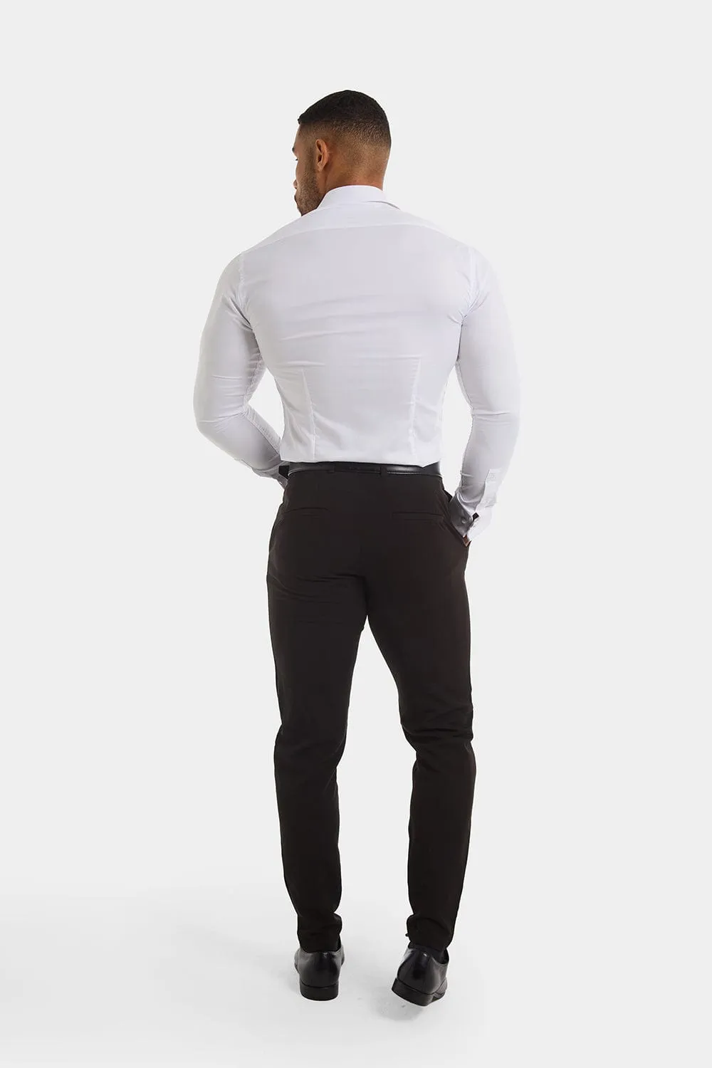 Double Cuff Shirt in White