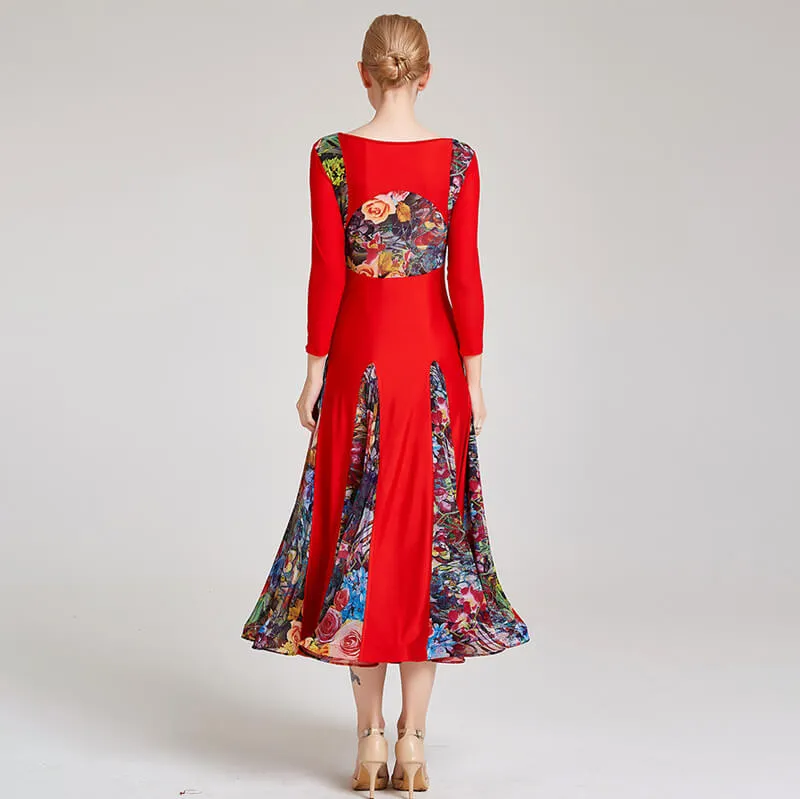 Draped Boat Neck Sheer Sleeve Dress