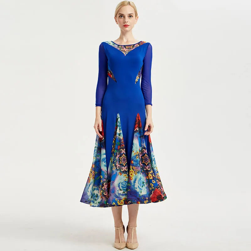 Draped Boat Neck Sheer Sleeve Dress