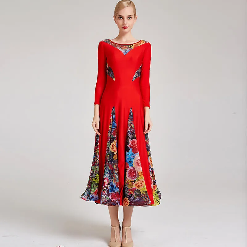 Draped Boat Neck Sheer Sleeve Dress