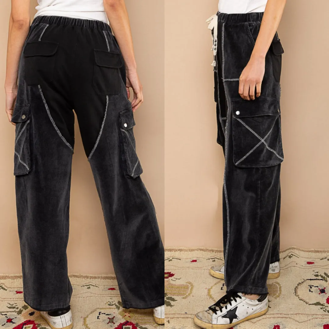 Drawstring Cargo Pants