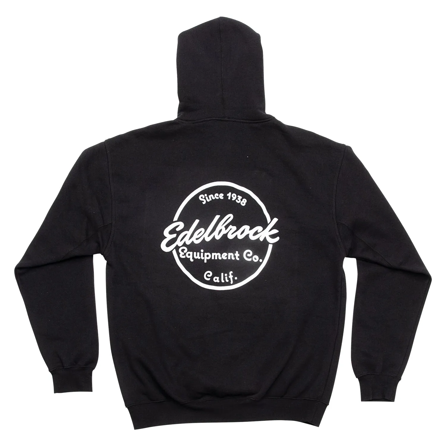 Edelbrock 289308 SWEATSHIRT; ZIP HOODIE SINCE 1938 BLACK (3XL)
