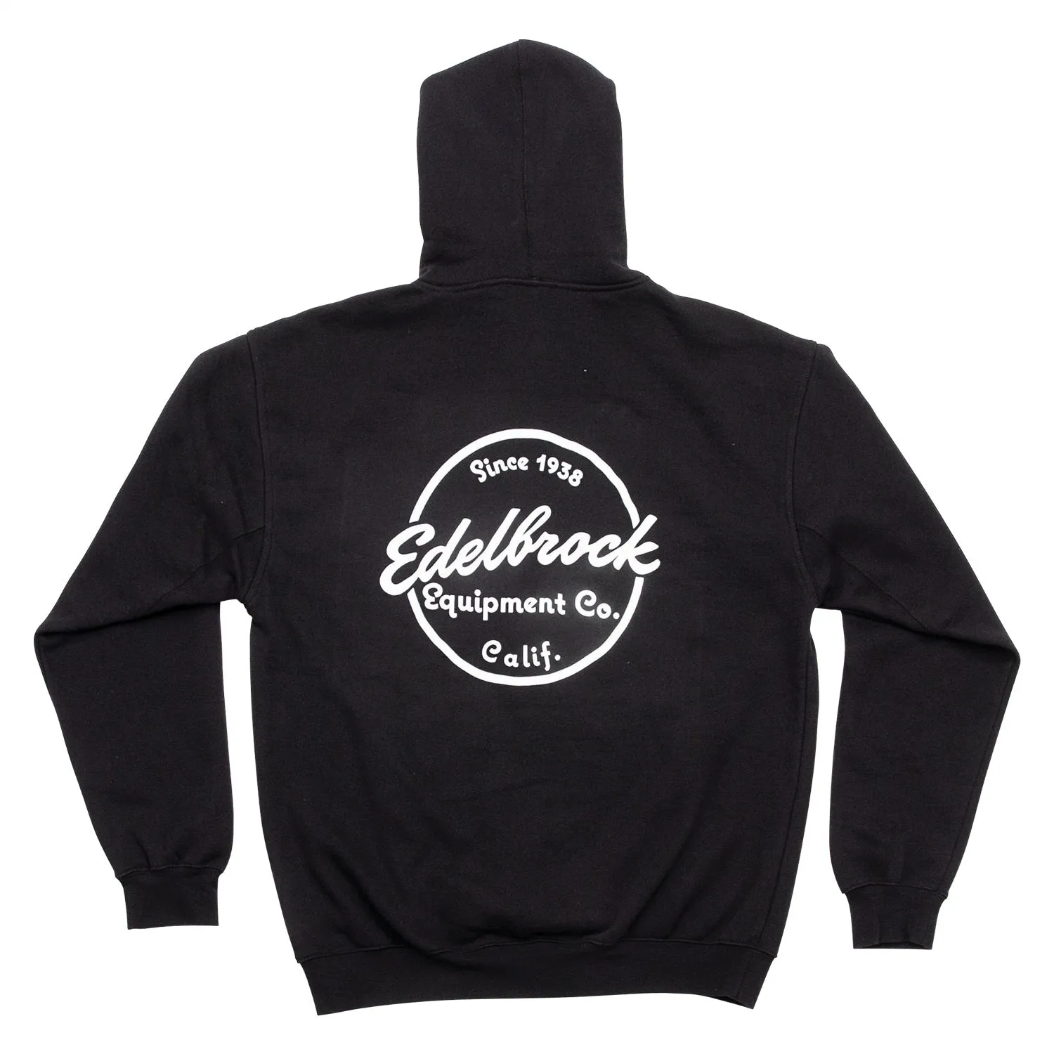 Edelbrock 289308 SWEATSHIRT; ZIP HOODIE SINCE 1938 BLACK (3XL)