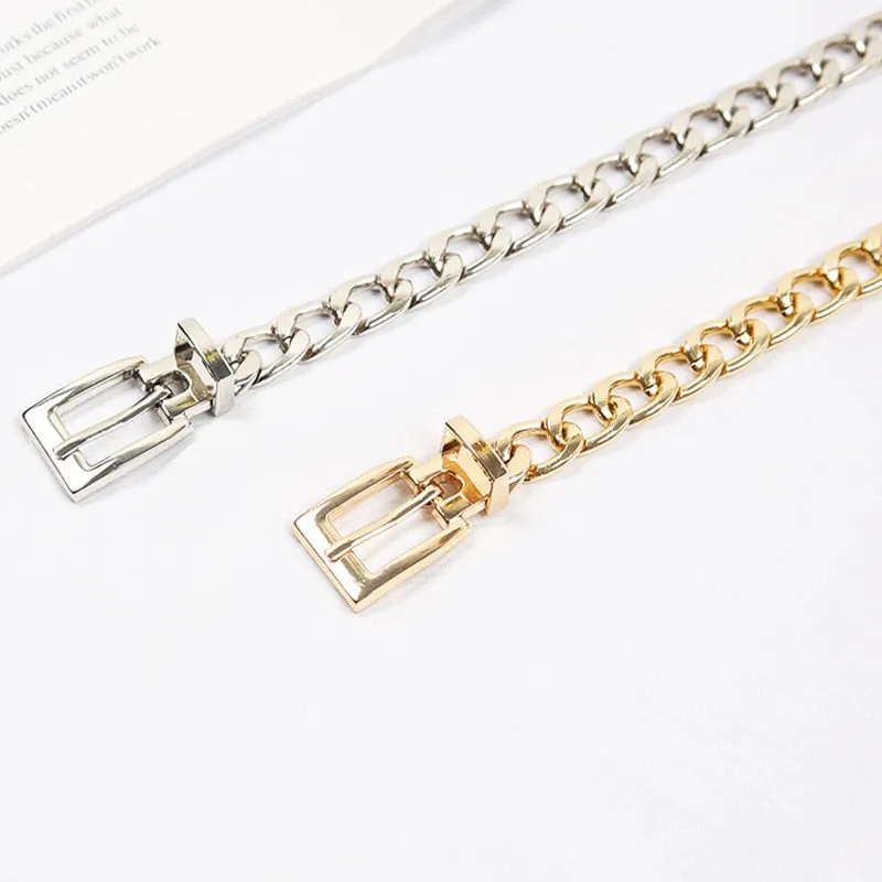 Edgy Rocker Chain Belt