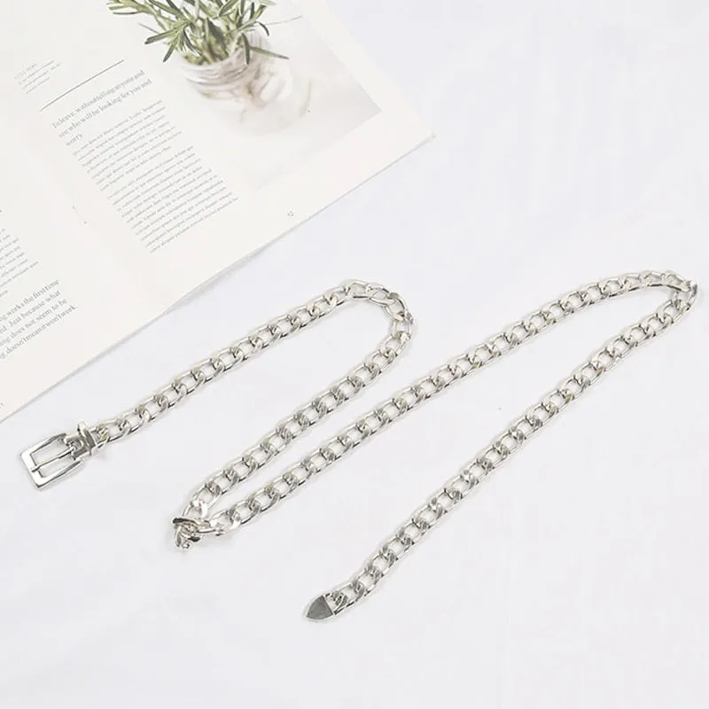 Edgy Rocker Chain Belt