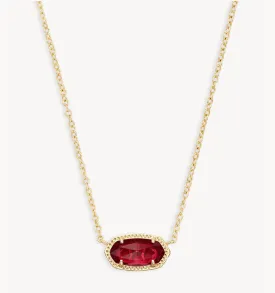 Elisa Pendant Necklace in Berry | January