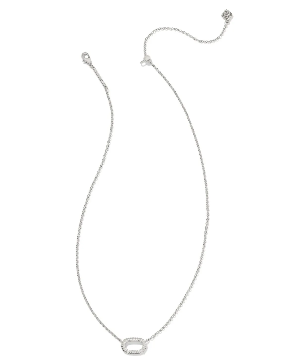 Elisa Ridge Open Frame Pendant Necklace