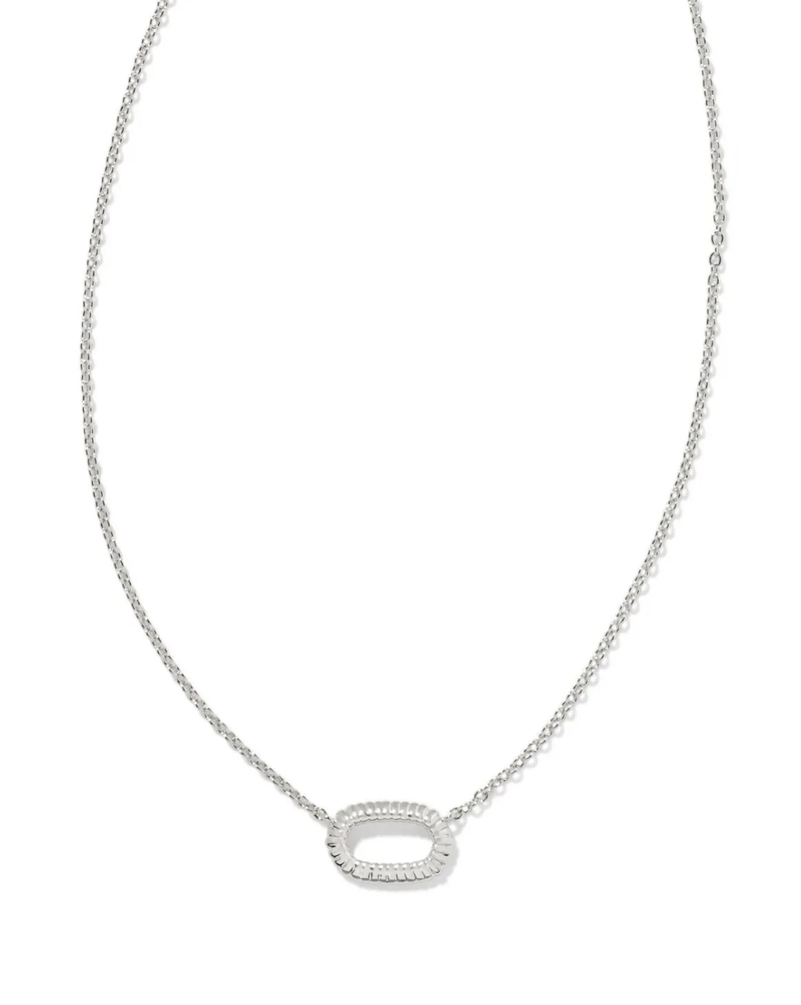 Elisa Ridge Open Frame Pendant Necklace