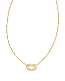 Elisa Ridge Open Frame Pendant Necklace
