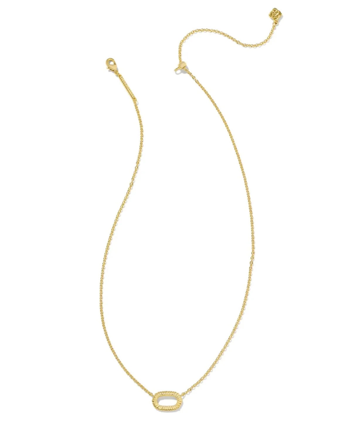 Elisa Ridge Open Frame Pendant Necklace