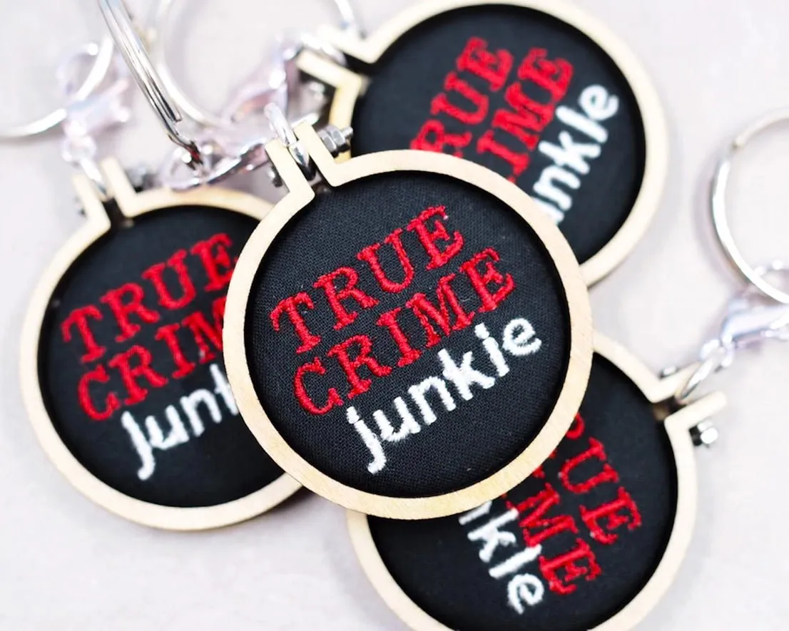 Embroidered Edgy Keychains