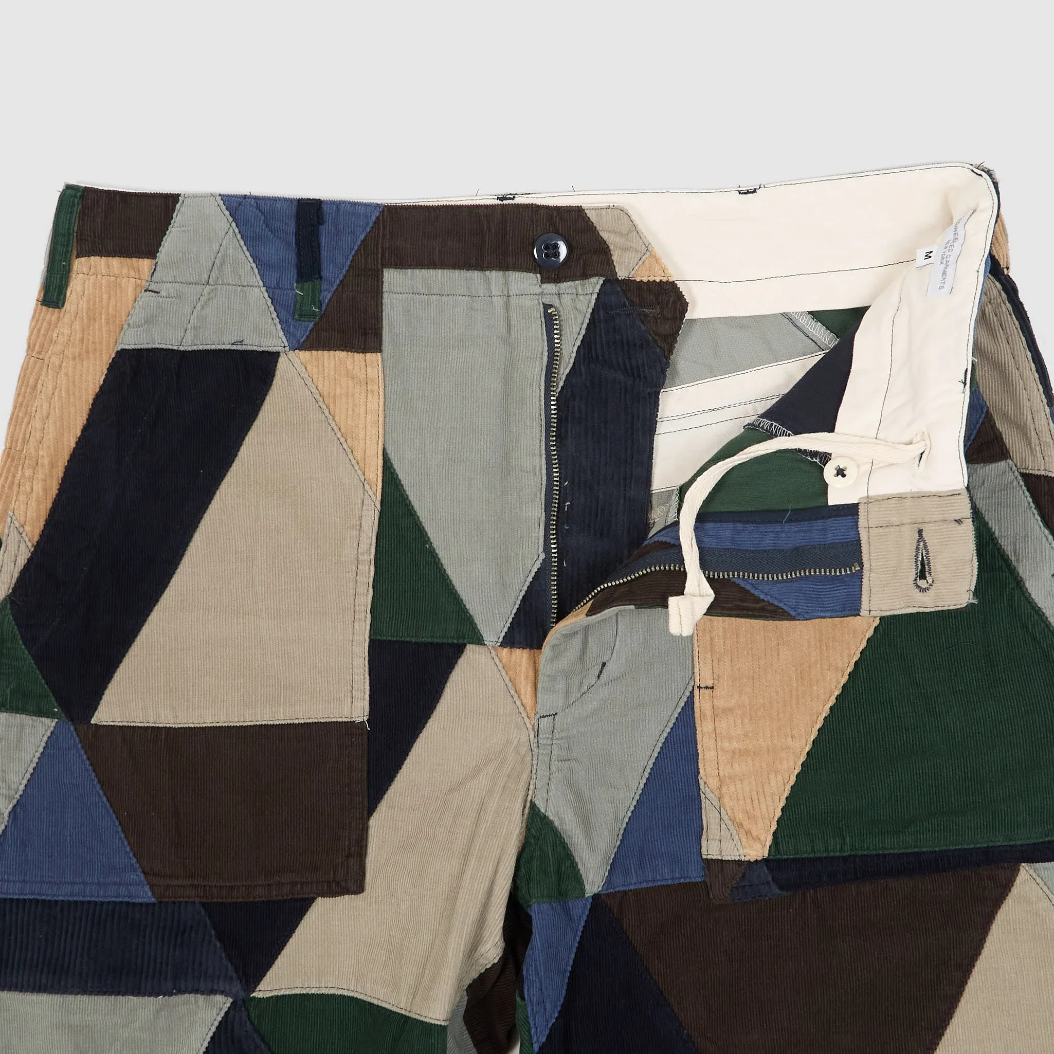 Engineered Garments Corduroy Triangle Patchwork Shorts
