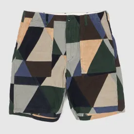 Engineered Garments Corduroy Triangle Patchwork Shorts