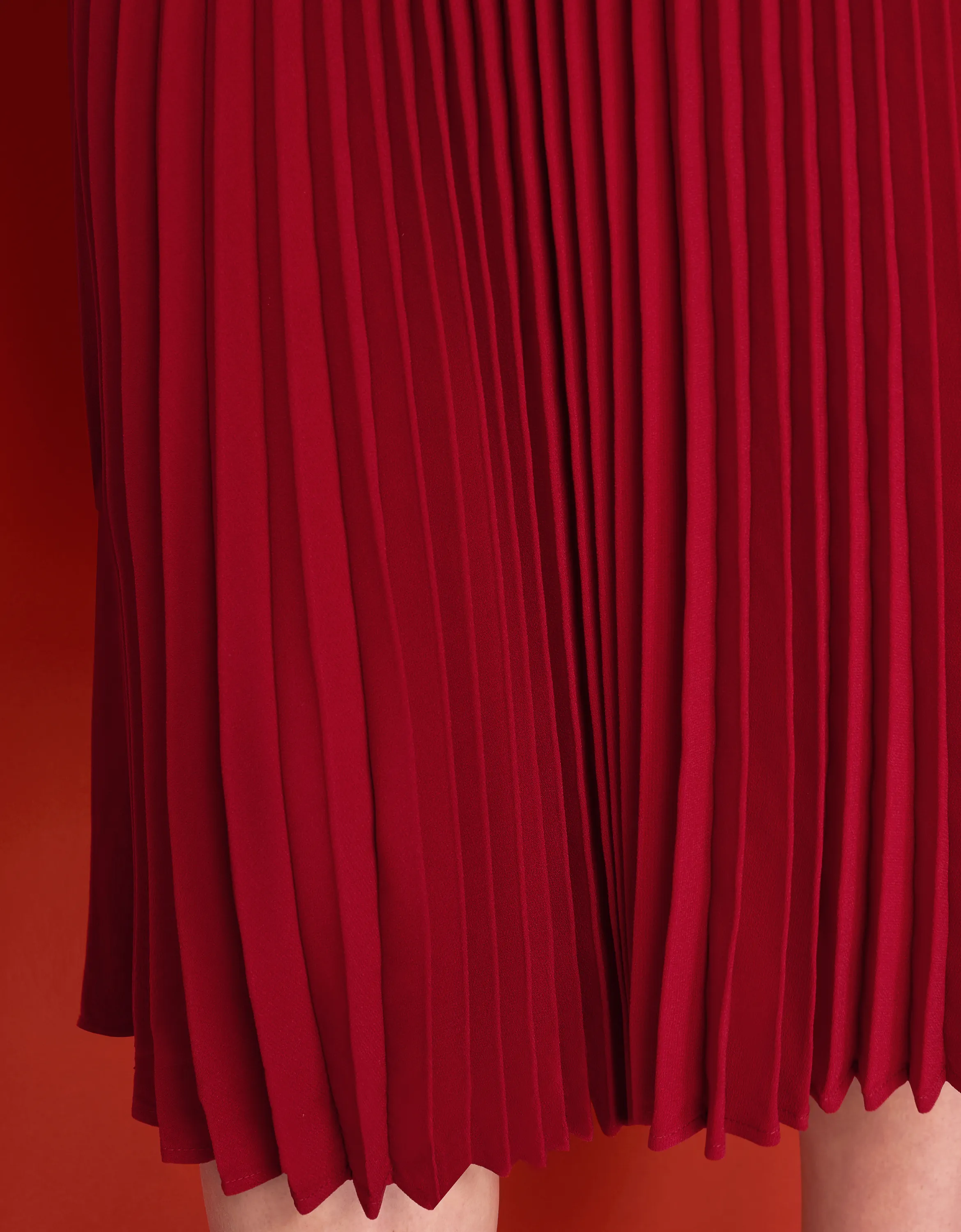 Faux Two-piece Pleated Skirt Suit Dress