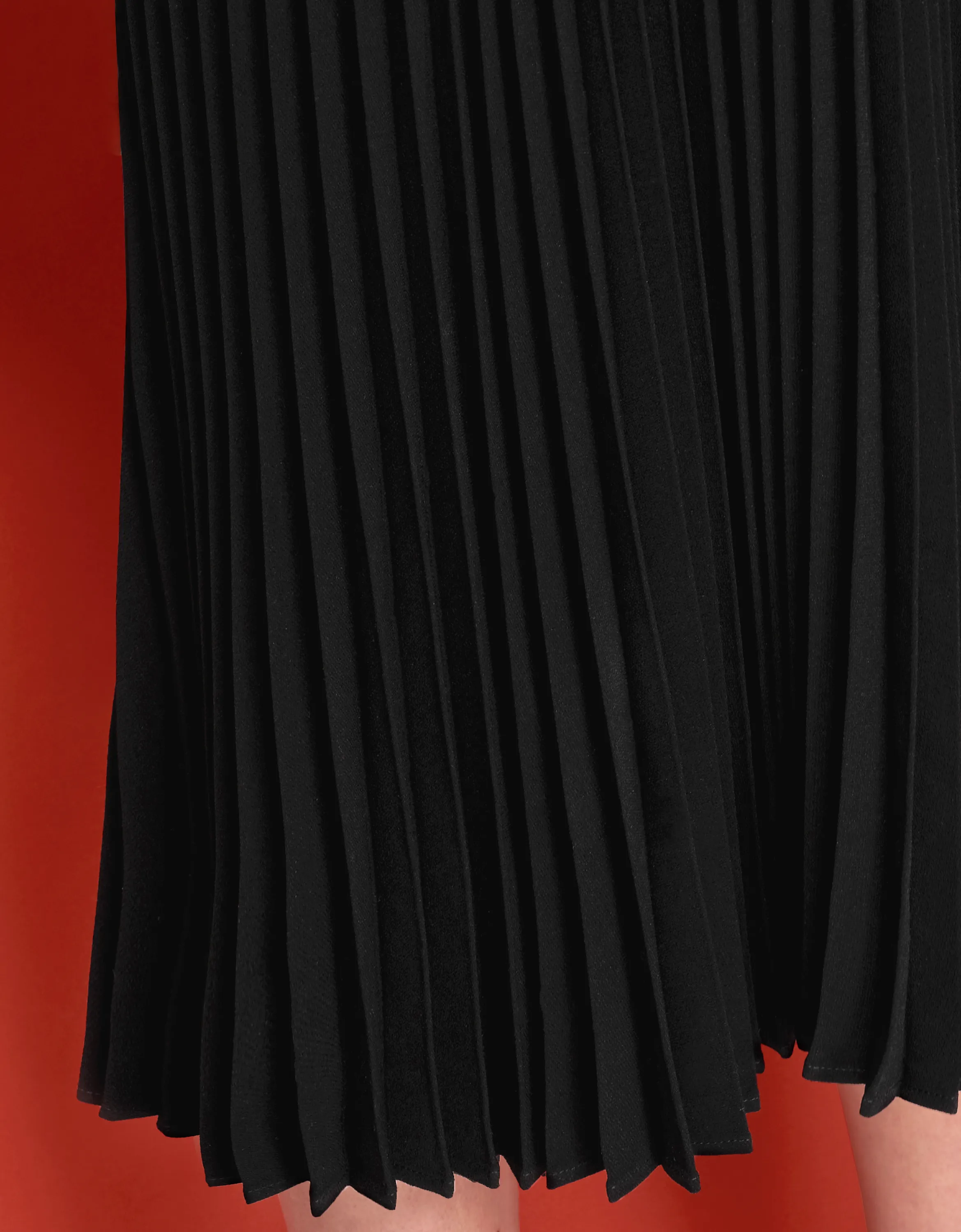 Faux Two-piece Pleated Skirt Suit Dress