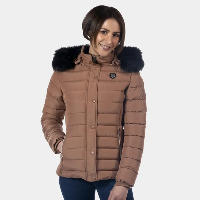 Flags & Cup - Parka femme Sarnia moka