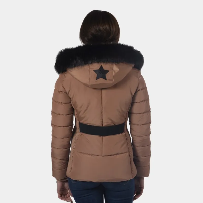 Flags & Cup - Parka femme Sarnia moka