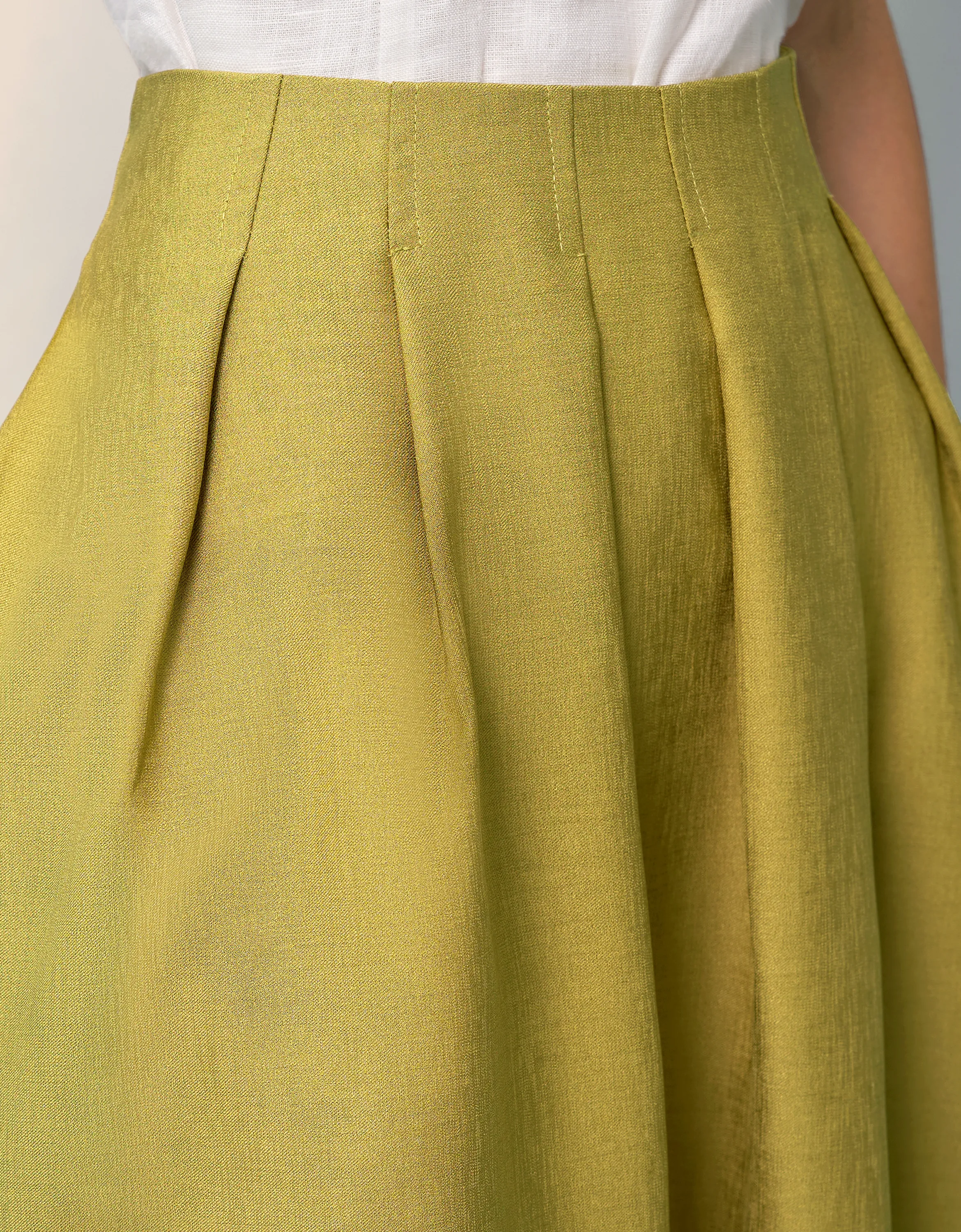 Flared Midi Skirt