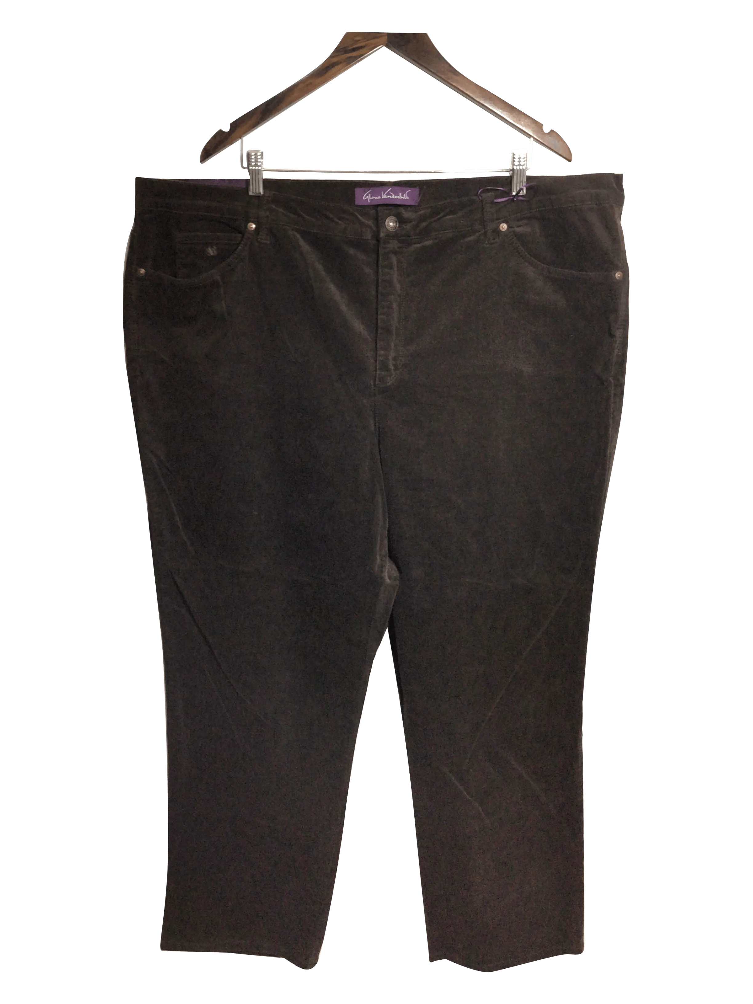 GLORIA VANDERBILT Women Corduroy Pants Regular fit in Brown - 26
