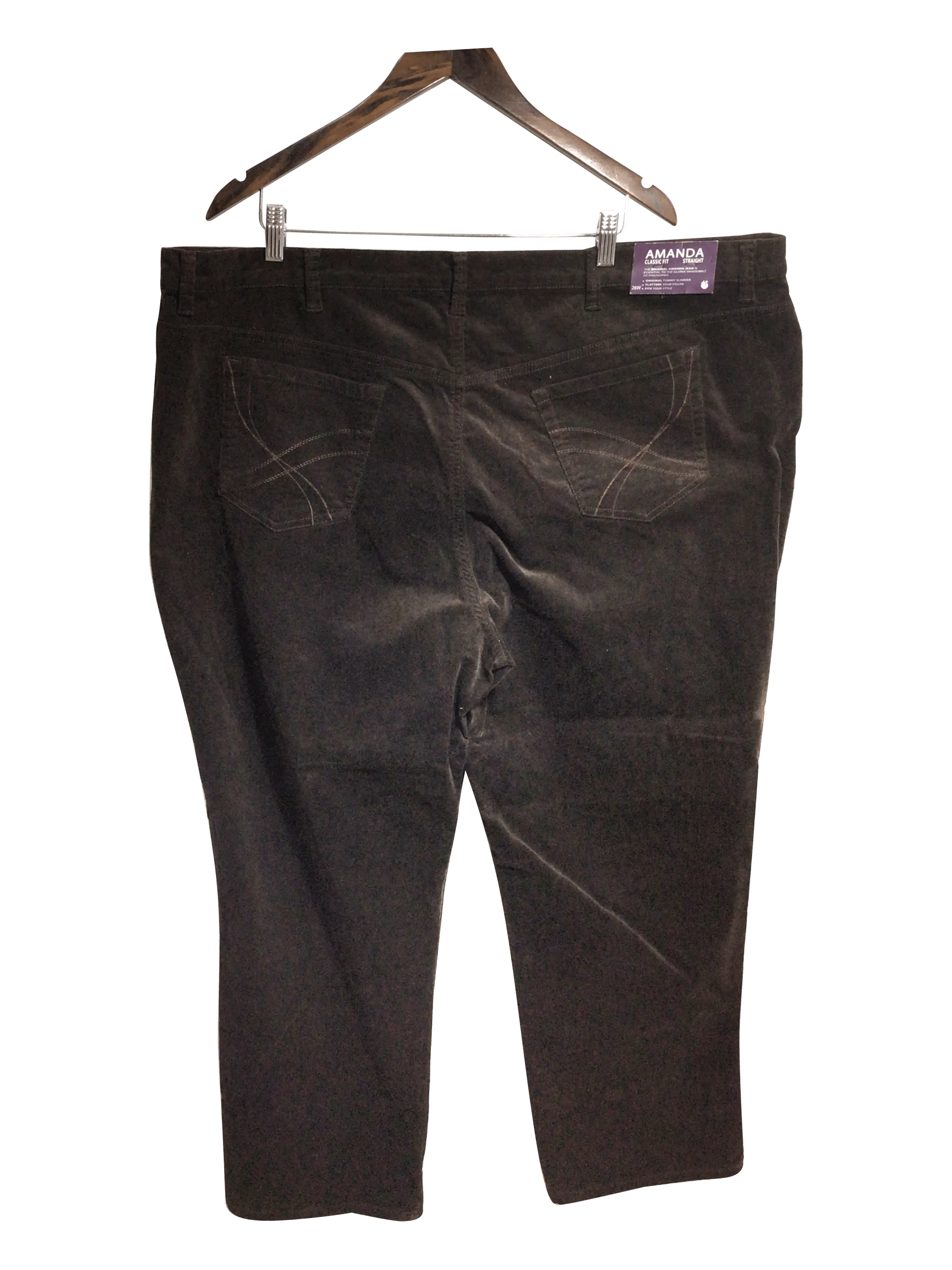 GLORIA VANDERBILT Women Corduroy Pants Regular fit in Brown - 26