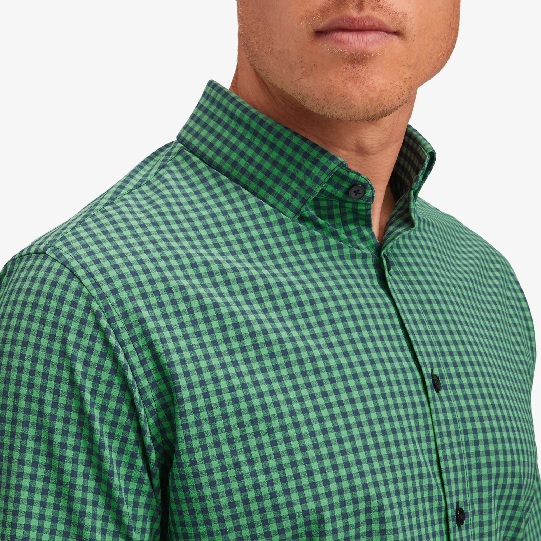 Green Navy Gingham