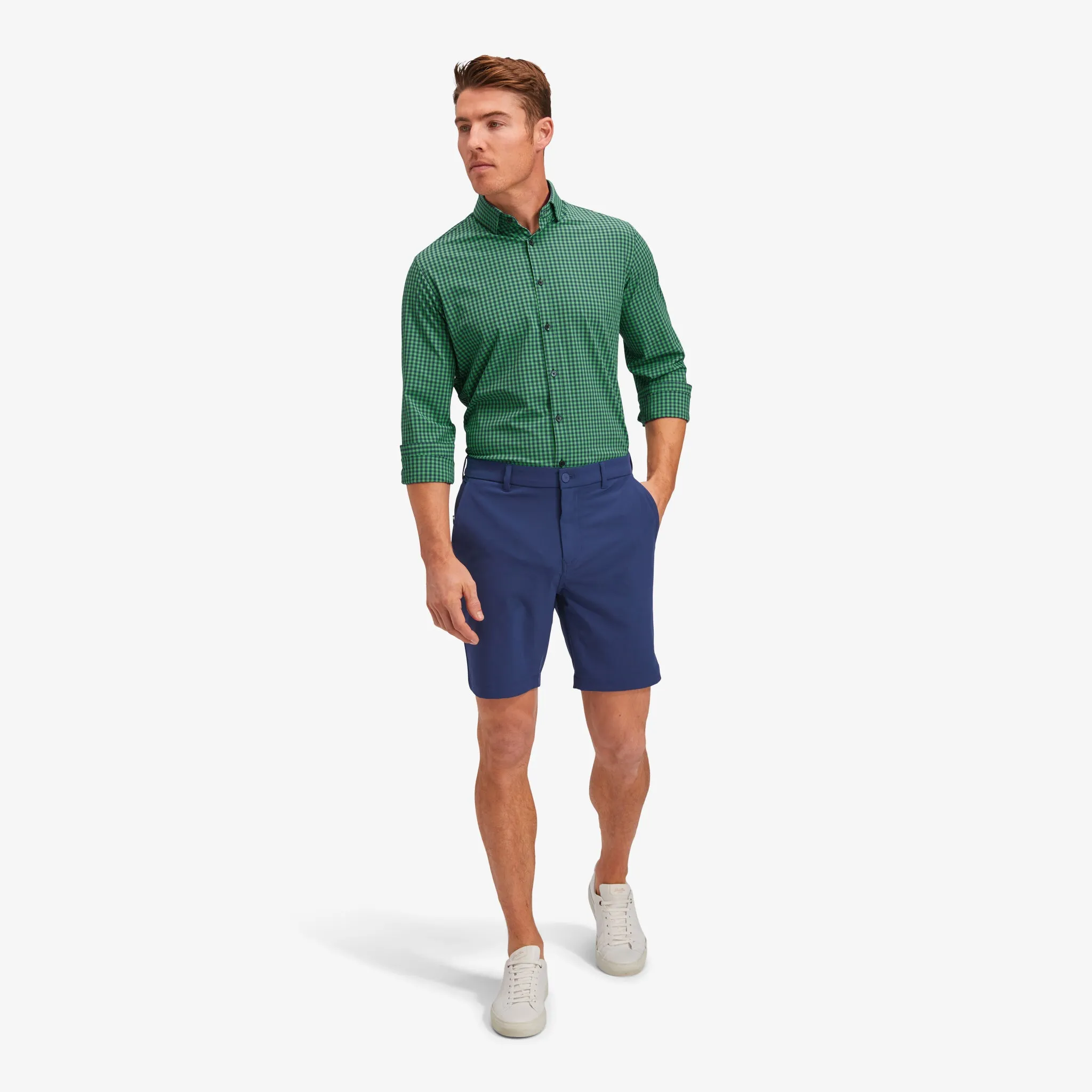 Green Navy Gingham