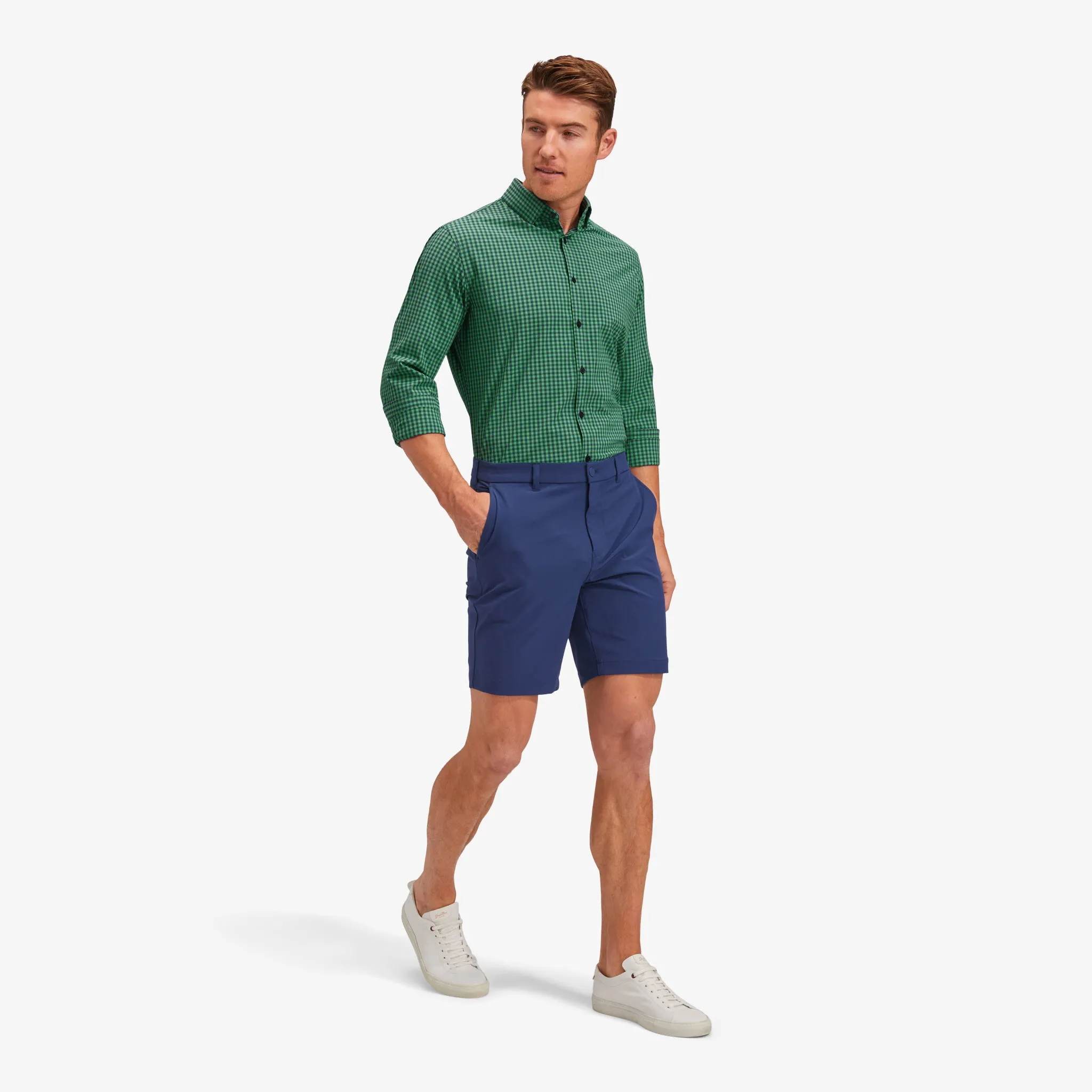 Green Navy Gingham