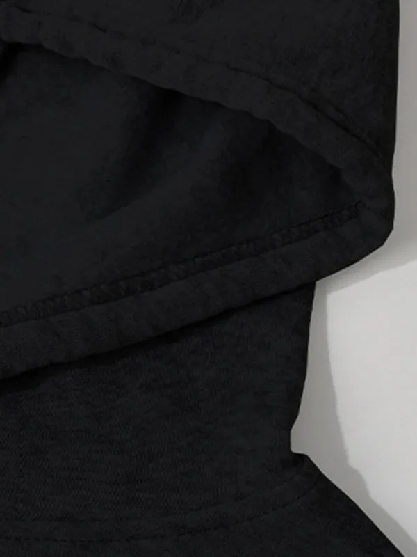 Jami Casual Long Sleeve Solid Color Hooded Sweatshirt