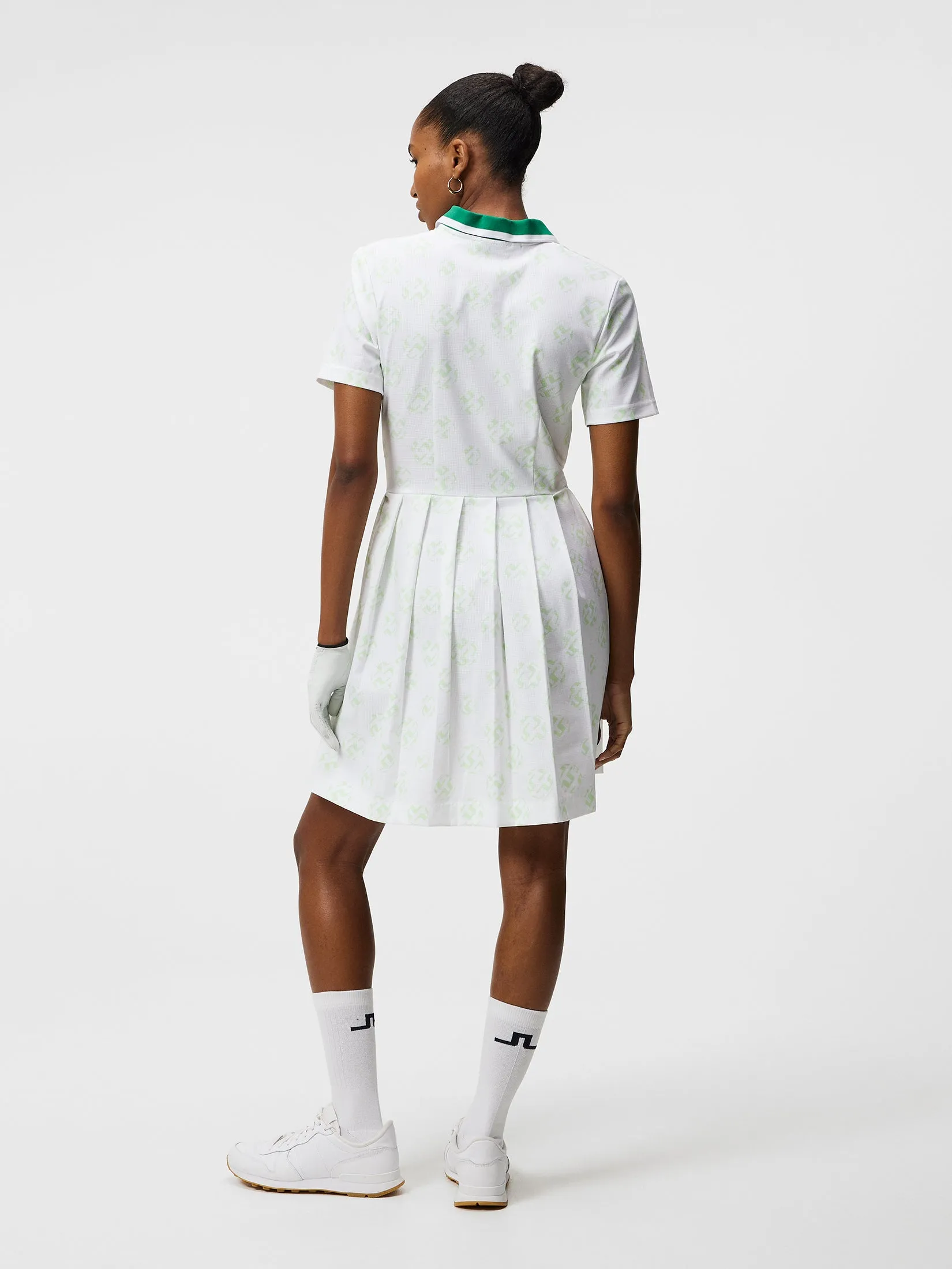 Katherine dress / White Sphere Dot