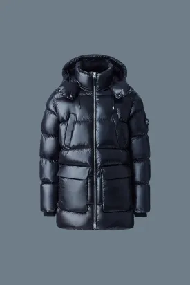 KENDRICK lustrous light down parka with hoodt (Black) - MP0012990001KENDR