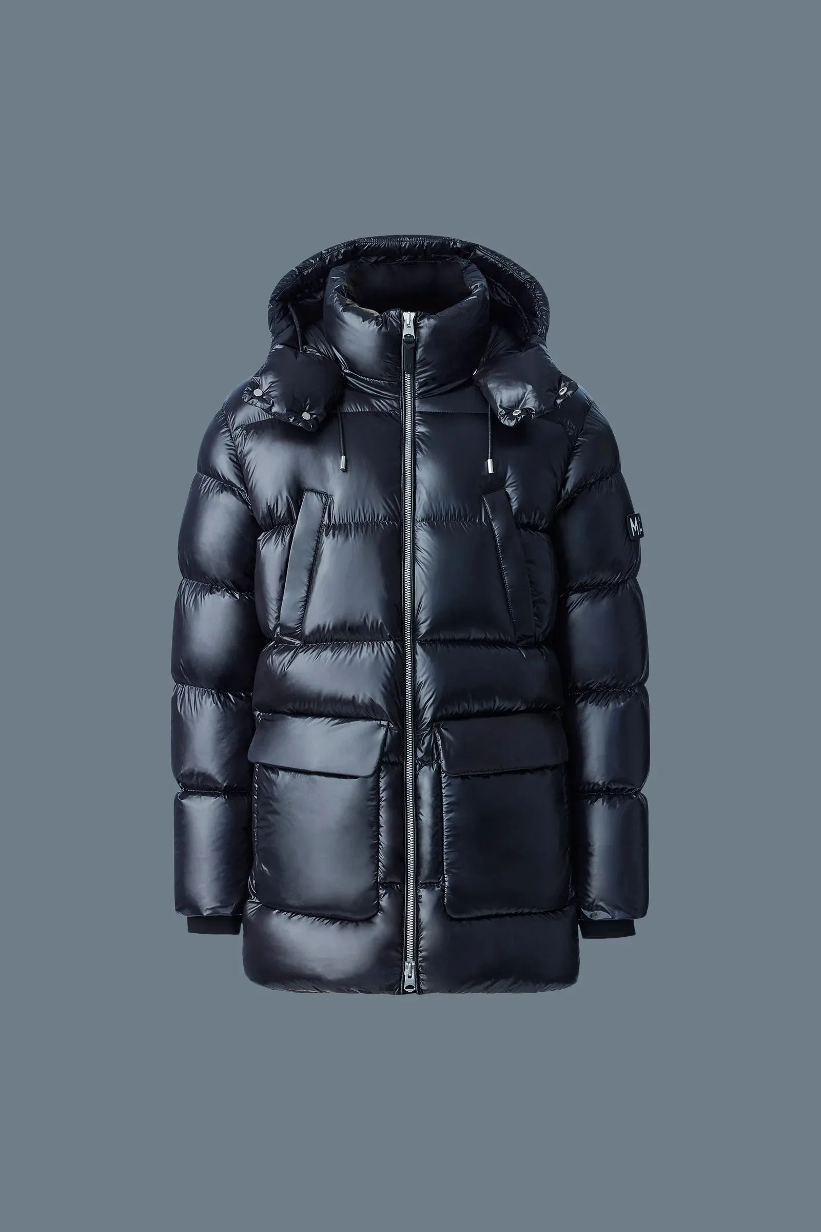 KENDRICK lustrous light down parka with hoodt (Black) - MP0012990001KENDR