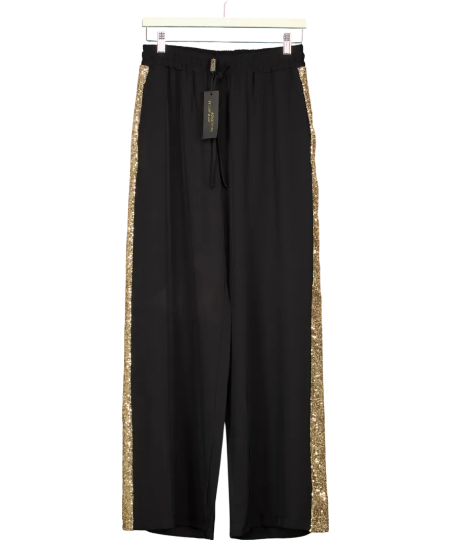 LAW & CO Tempest Pant - Black With Gold Sequin Uk14-16 UK L