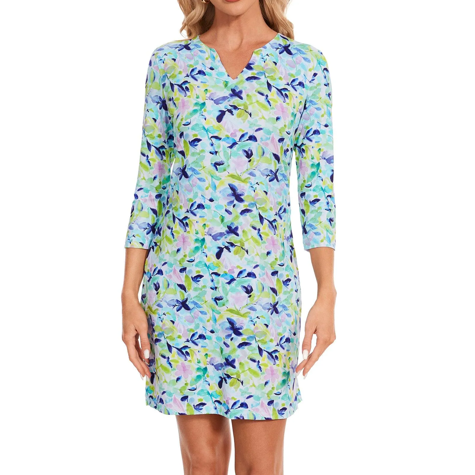 Lightbare Women's UPF 3/4 Sleeve Sun protection Dress LB04W