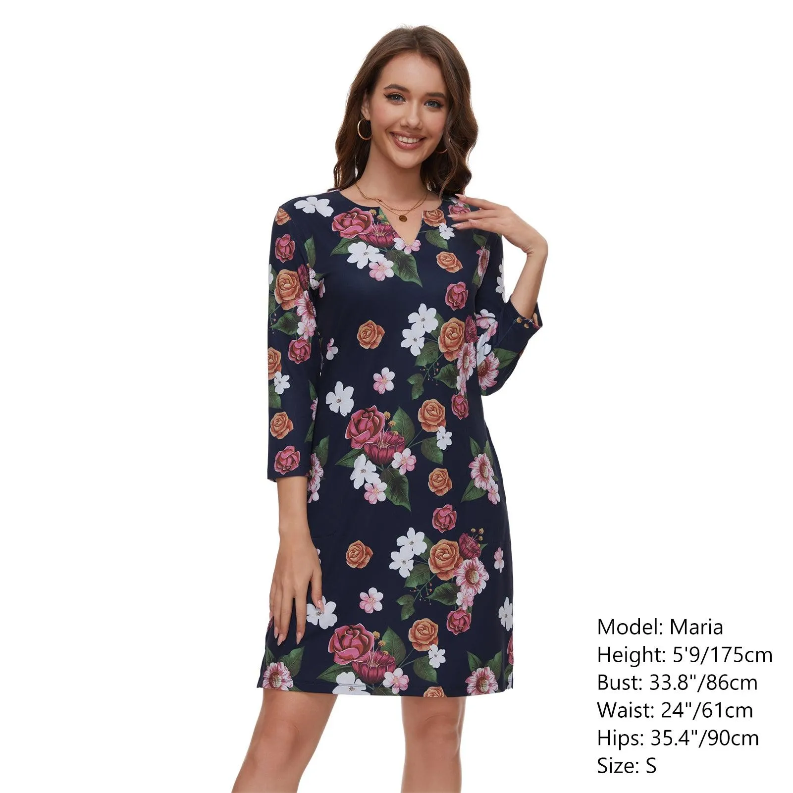 Lightbare Women's UPF50  3/4 Sleeve Dress LB04W
