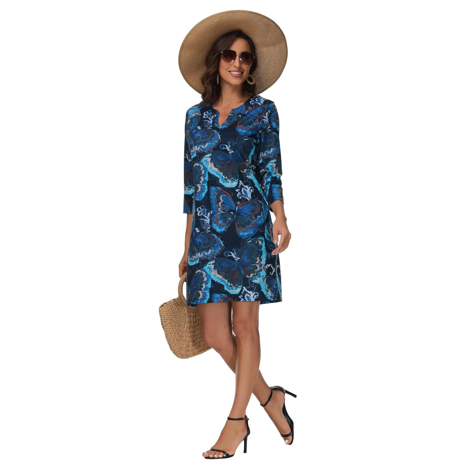 Lightbare Women's UPF50  3/4 Sleeve Dress LB04W