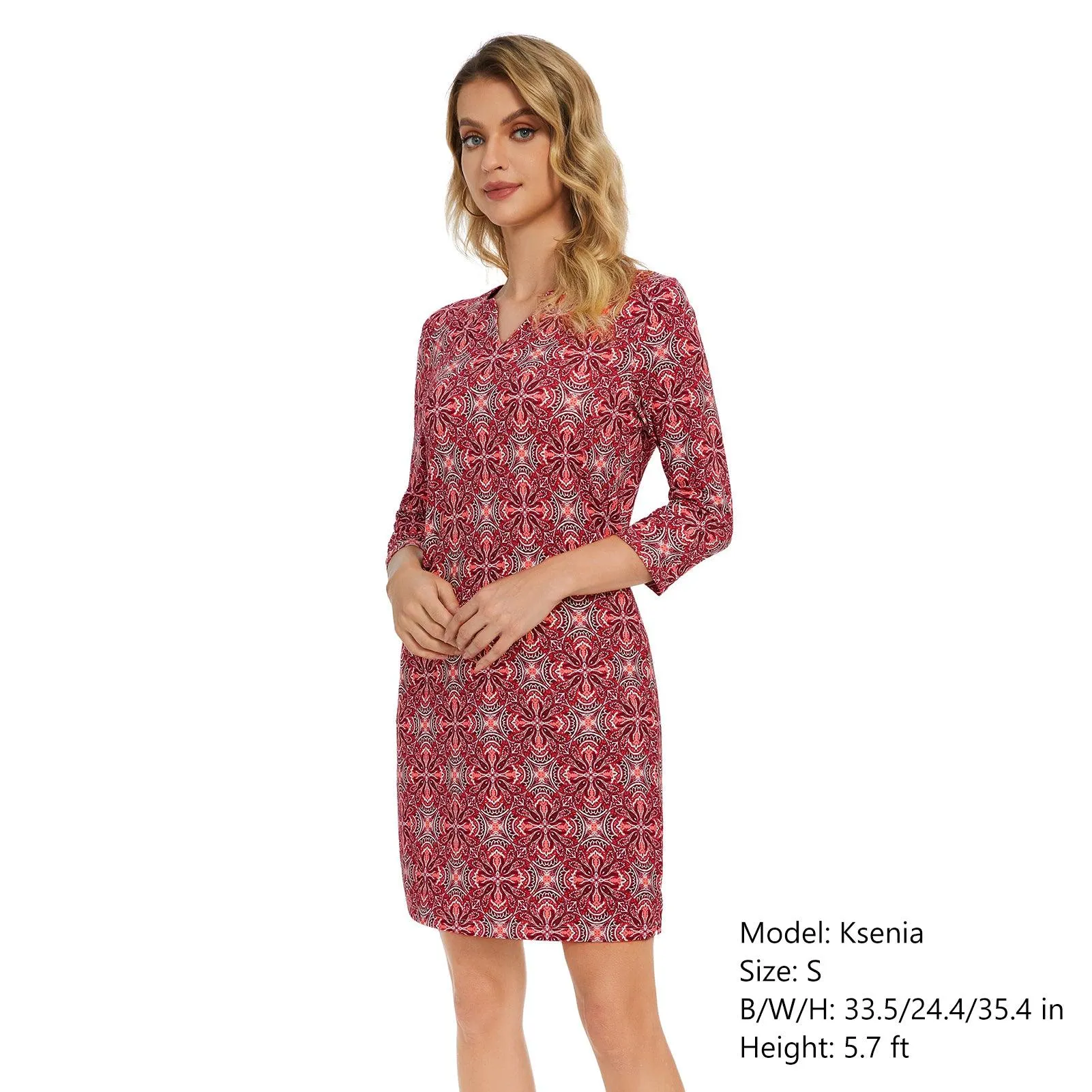 Lightbare Women's UPF50  3/4 Sleeve Dress LB04W