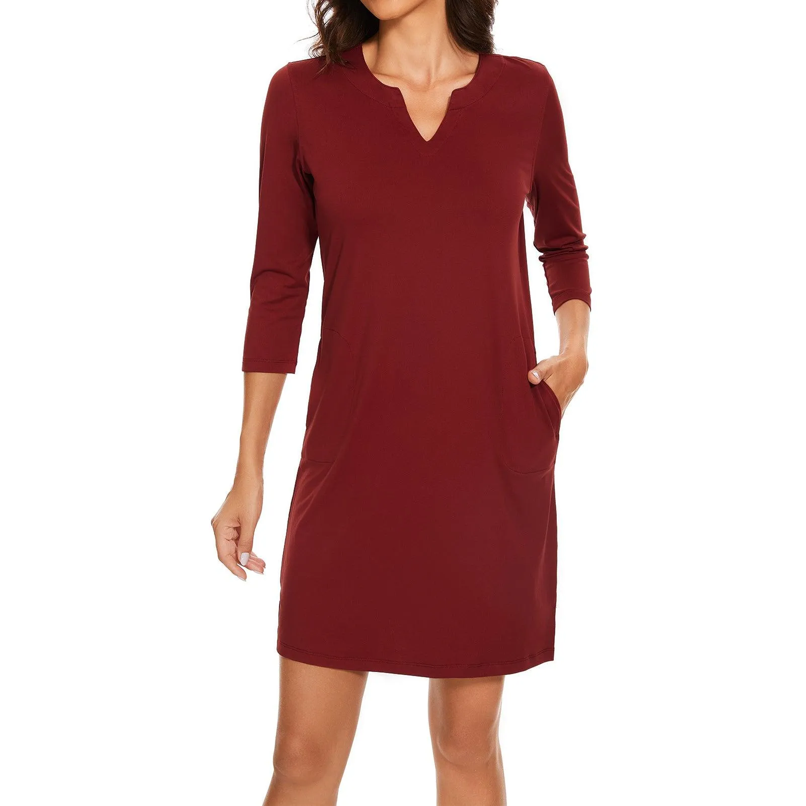 Lightbare Women's UPF50  3/4 Sleeve Dress LB04W