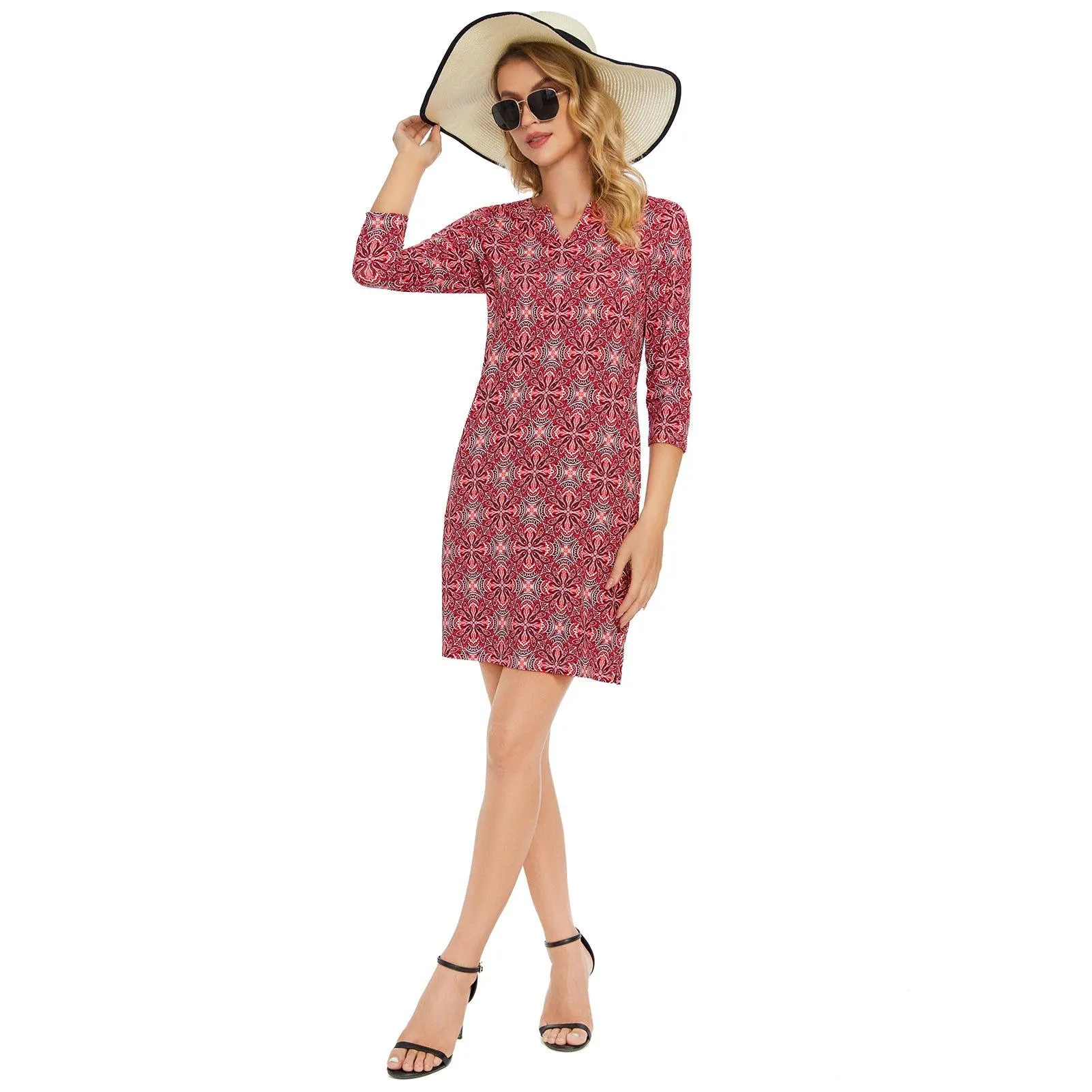 Lightbare Women's UPF50  3/4 Sleeve Dress LB04W